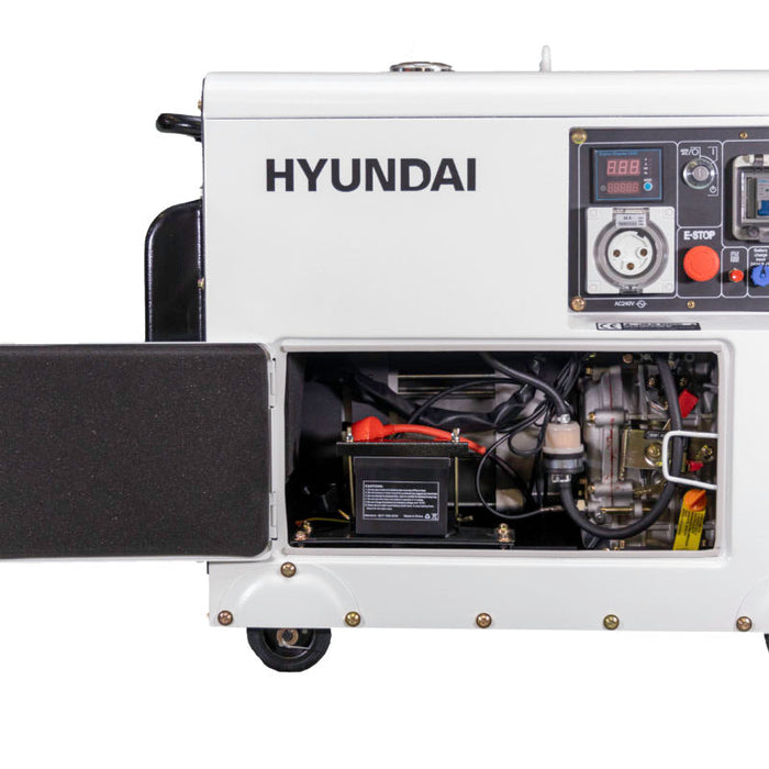 Hyundai 8kVA Generator Extended Runtime Diesel