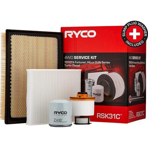 Ryco RSK31C 4WD Filter Kit for Toyota Hilux/Fortuner Diesel Models Filter Service Kit Ryco    - Micks Gone Bush