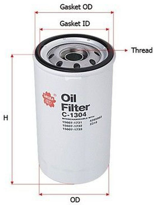 Sakura Spin-On Oil Filter C-1304 Engine Oil Filter Sakura    - Micks Gone Bush