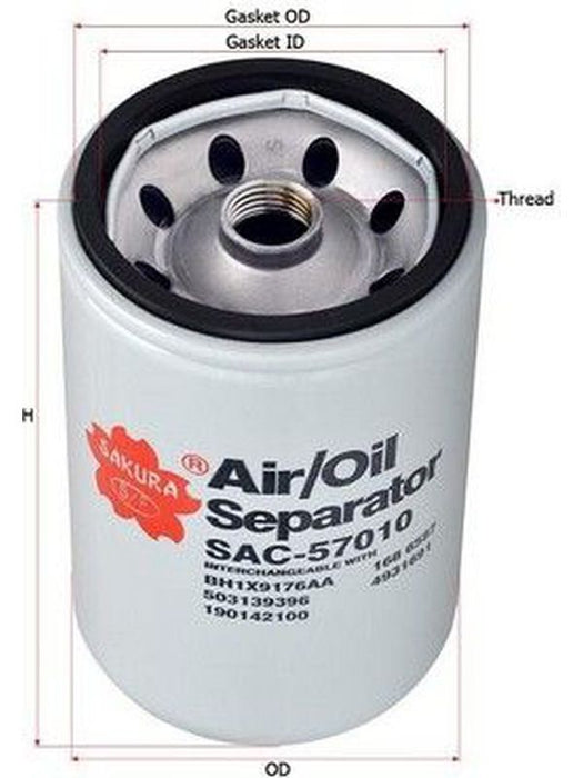 Sakura Air & Oil Separator 1157577 SAC-57010 Engine Oil Filter Sakura    - Micks Gone Bush