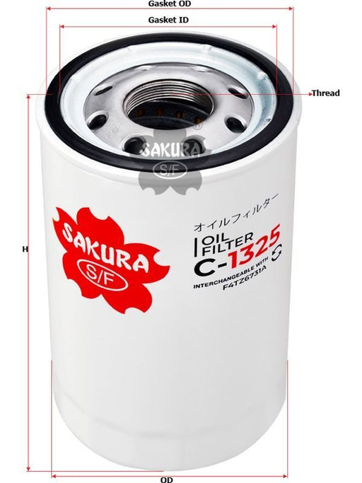 Sakura Spin-On Oil Filter C-1325 Engine Oil Filter Sakura    - Micks Gone Bush
