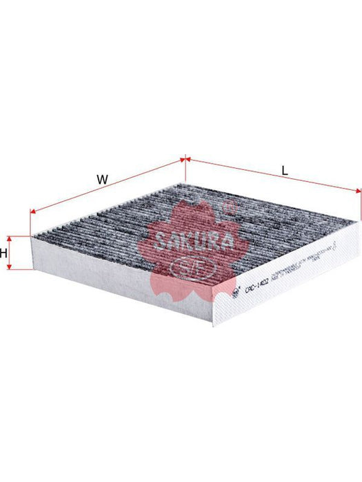 Sakura Cabin Air Filter CAC-1402 Cabin Air Filter (Single) Sakura    - Micks Gone Bush