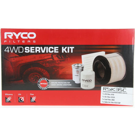 Ryco RSK35C 4WD Filter Kit for Toyota Hilux 2005-2020 Filter Service Kit Ryco    - Micks Gone Bush