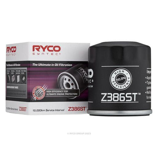 Ryco Z386ST Syntec High-Efficiency Oil Filter for Premium Engine Protection Engine Oil Filter Ryco    - Micks Gone Bush