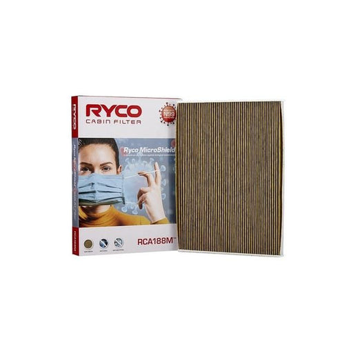 Ryco RCA188M Microshield Cabin Air Filter - Advanced Protection Air Filter (Single) Ryco    - Micks Gone Bush