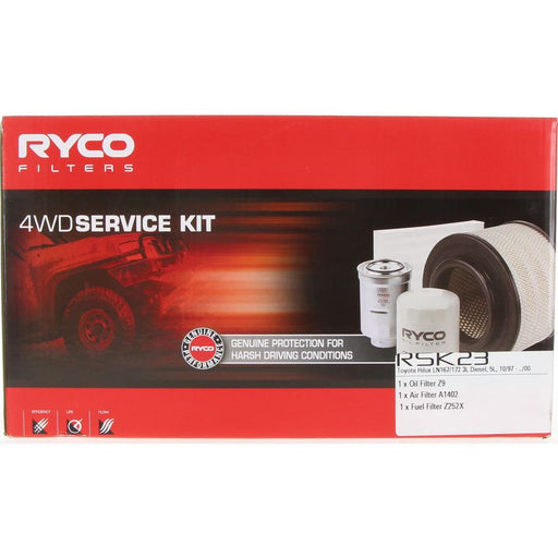 Ryco RSK23 4WD Filter Kit for Toyota Hilux LN167/172 (1997-2005) 3.0L Diesel Filter Service Kit Ryco    - Micks Gone Bush