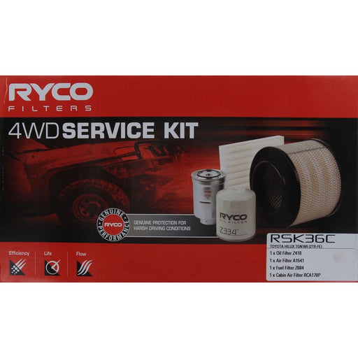 Ryco RSK36C 4WD Filter Service Kit for Toyota Hilux 2.7L 2005-2015 Filter Service Kit Ryco    - Micks Gone Bush