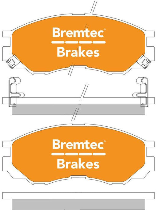 Bremtec Trade-Line Brake Pads Set BT994TS Disc Brake Pad Set Bremtec    - Micks Gone Bush