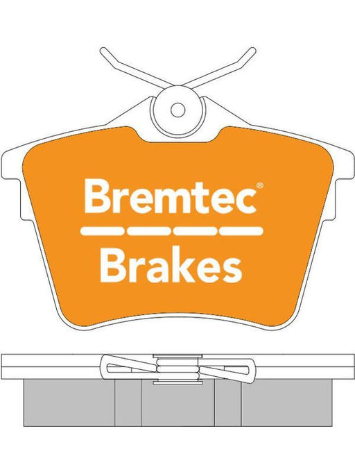 Bremtec Trade Line Brake Pad BT1793TS Disc Brake Pad Set Bremtec    - Micks Gone Bush