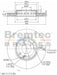 Bremtec Euro-Line 280mm Disc Rotor Pair BDR21950EL Brake Disc Brake Rotor (Single) Bremtec    - Micks Gone Bush