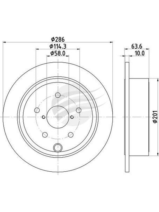 Bremtec 286mm Trade-Line Disc Brake Rotor (Single) BDR26431TL Disc Brake Rotor (Single) Bremtec    - Micks Gone Bush