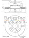 Bremtec Euro-Line 300mm BDR16410EL Disc Brake Rotor Pair Disc Brake Rotor (Single) Bremtec    - Micks Gone Bush