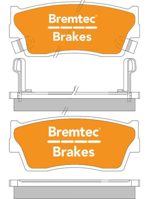 Bremtec Trade Line Brake Pad BT101TS Disc Brake Pad Set Bremtec    - Micks Gone Bush
