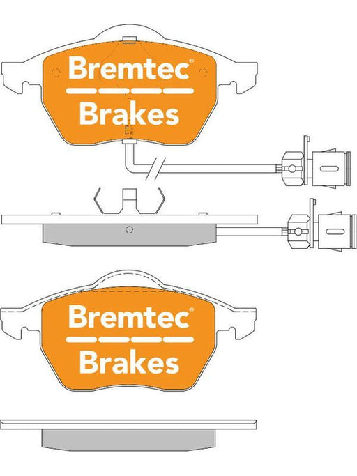 Bremtec Trade Line Brake Pad BT119TS Disc Brake Pad Set Bremtec    - Micks Gone Bush