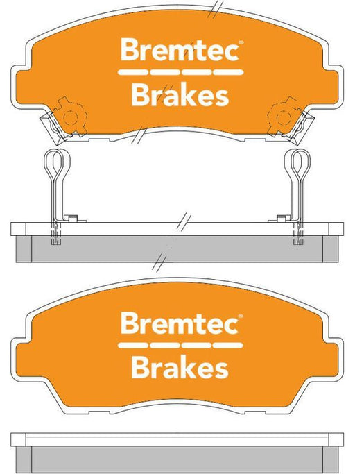 Bremtec Trade Line Brake Pad BT085TS Disc Brake Pad Set Bremtec    - Micks Gone Bush