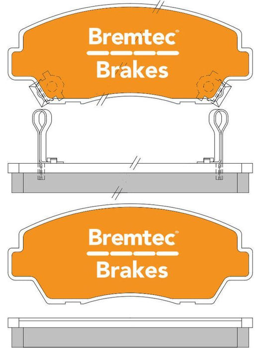 Bremtec Trade Line Brake Pad BT085TS Disc Brake Pad Set Bremtec    - Micks Gone Bush