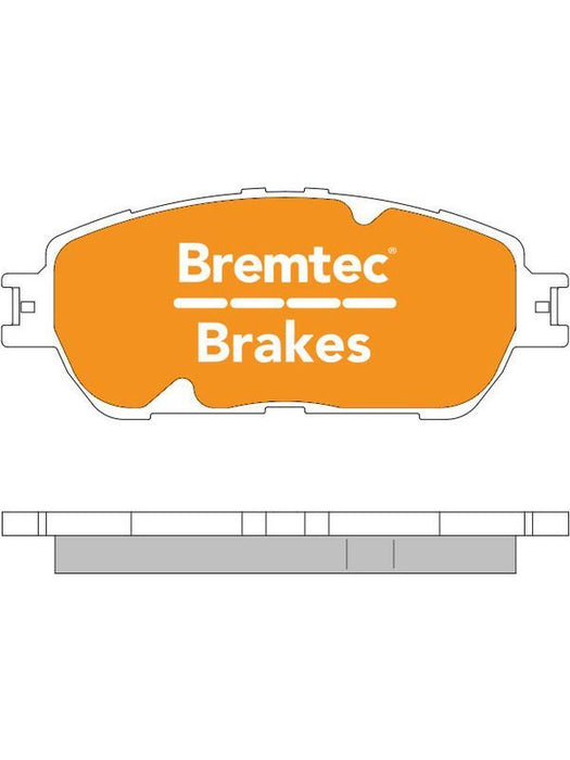 Bremtec Endure 4WD Brake Pad BT1070E Disc Brake Pad Set Bremtec    - Micks Gone Bush