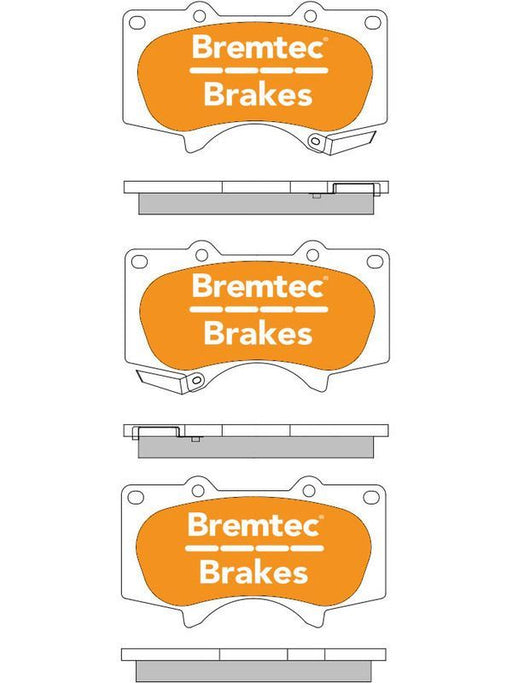 Bremtec Trade Line Brake Pad BT1125TS Disc Brake Pad Set Bremtec    - Micks Gone Bush