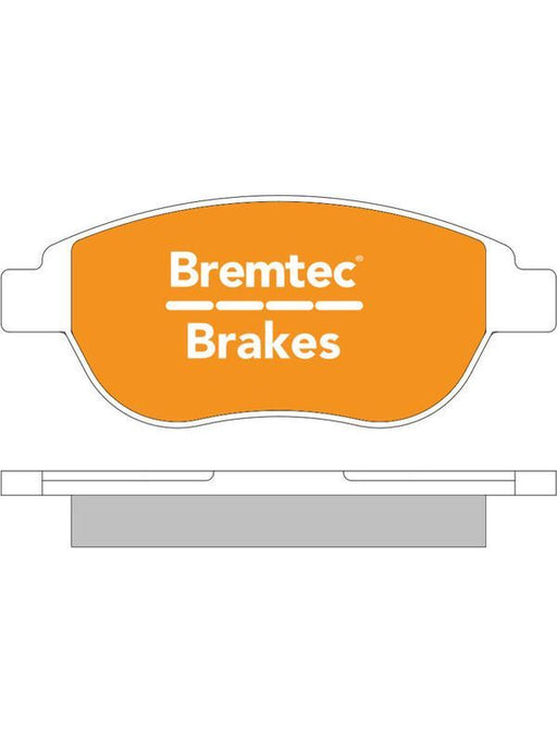 Bremtec Trade Line Brake Pads BT1251TS Disc Brake Pad Set Bremtec    - Micks Gone Bush