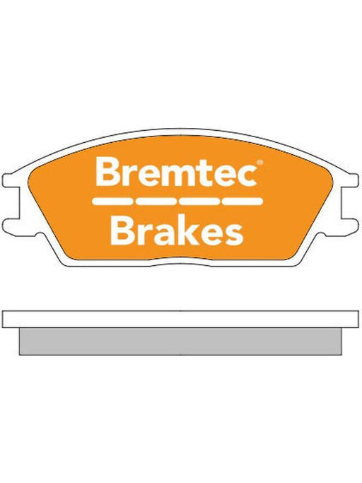 Bremtec Ultra Brake Pads Set BT212ULT Disc Brake Pad Set Bremtec    - Micks Gone Bush