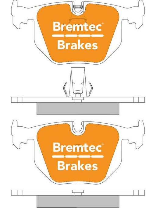 Bremtec Endure 4WD Brake Pad BT1054E Disc Brake Pad Set Bremtec    - Micks Gone Bush
