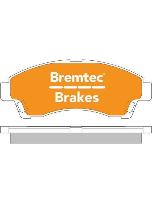 Bremtec Endure 4WD Brake Pad BT1020E Disc Brake Pad Set Bremtec    - Micks Gone Bush