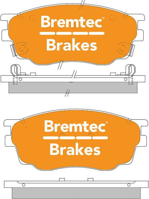 Bremtec Endure 4WD Brake Pad BT1242E Disc Brake Pad Set Bremtec    - Micks Gone Bush