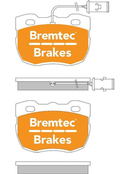 Bremtec Trade Line Brake Pad BT1179TS Disc Brake Pad Set Bremtec    - Micks Gone Bush