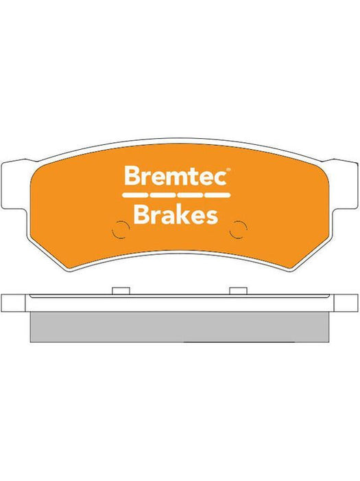 Bremtec Trade Line Brake Pad BT1004TS Disc Brake Pad Set Bremtec    - Micks Gone Bush