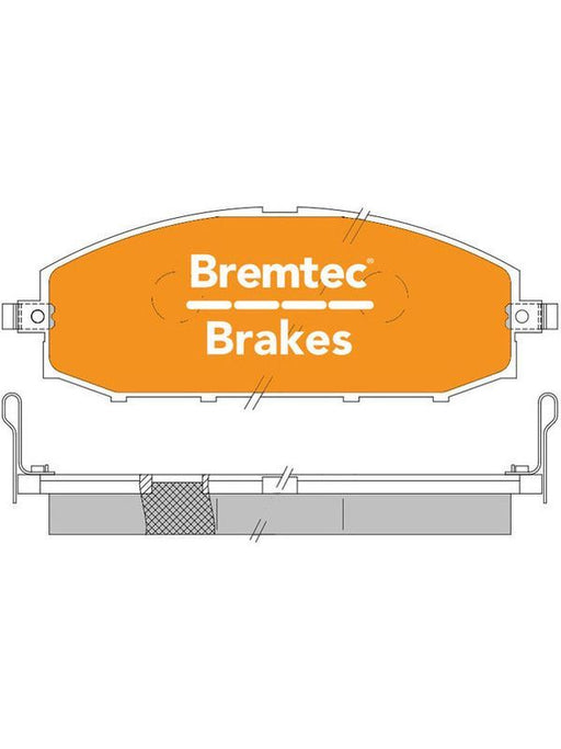 Bremtec Endure 4WD Brake Pad BT1023E Disc Brake Pad Set Bremtec    - Micks Gone Bush