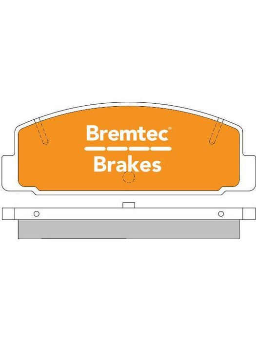 Bremtec Ultra Brake Pads Set BT747ULT Disc Brake Pad Set Bremtec    - Micks Gone Bush