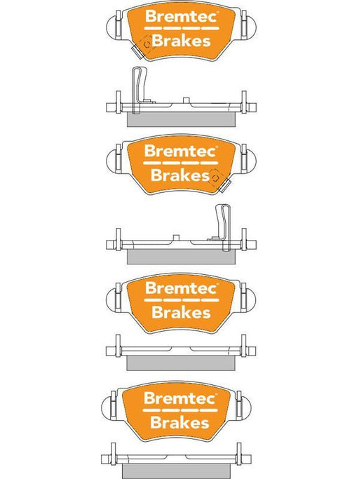 Bremtec Pro-Series Brake Pad BT1177PRO Disc Brake Pad Set Bremtec    - Micks Gone Bush