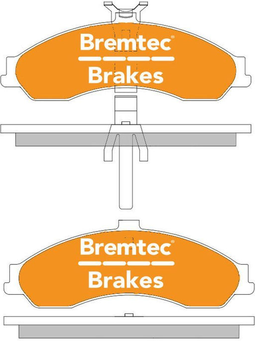 Bremtec Pro-Series Brake Pad BT1041PRO Disc Brake Pad Set Bremtec    - Micks Gone Bush