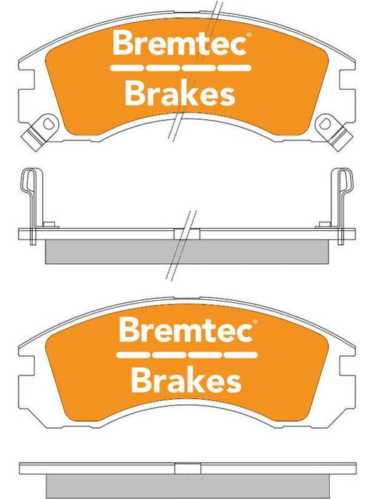 Bremtec Pro-Series Brake Pad BT115PRO Disc Brake Pad Set Bremtec    - Micks Gone Bush