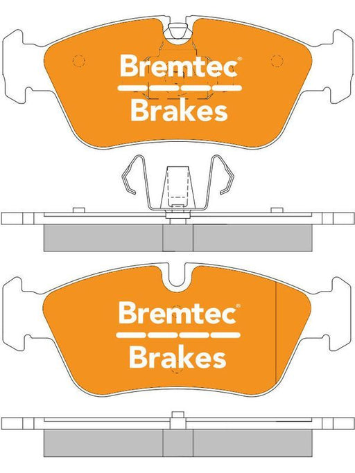 Bremtec Trade Line Brake Pad BT1021TS Disc Brake Pad Set Bremtec    - Micks Gone Bush