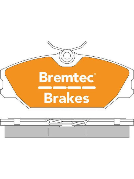 Bremtec Euro-Line Brake Pads Set BT1966ELC Disc Brake Pad Set Bremtec    - Micks Gone Bush