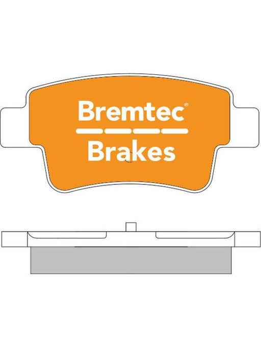 Bremtec Trade Line Brake Pad BT1834TS Disc Brake Pad Set Bremtec    - Micks Gone Bush