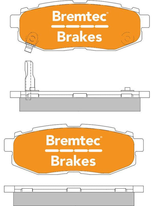 Bremtec Endure 4WD Brake Pad BT1892E Disc Brake Pad Set Bremtec    - Micks Gone Bush
