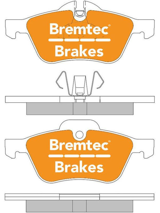 Bremtec Trade Line Brake Pads BT1354TS Disc Brake Pad Set Bremtec    - Micks Gone Bush
