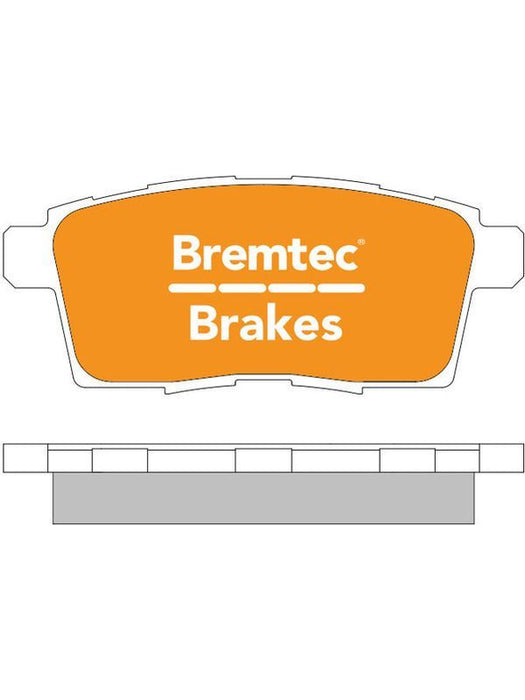 Bremtec Pro-Series Brake Pads BT1927PRO Disc Brake Pad Set Bremtec    - Micks Gone Bush