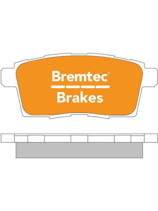 Bremtec Endure 4WD Brake Pads BT1927E Disc Brake Pad Set Bremtec    - Micks Gone Bush