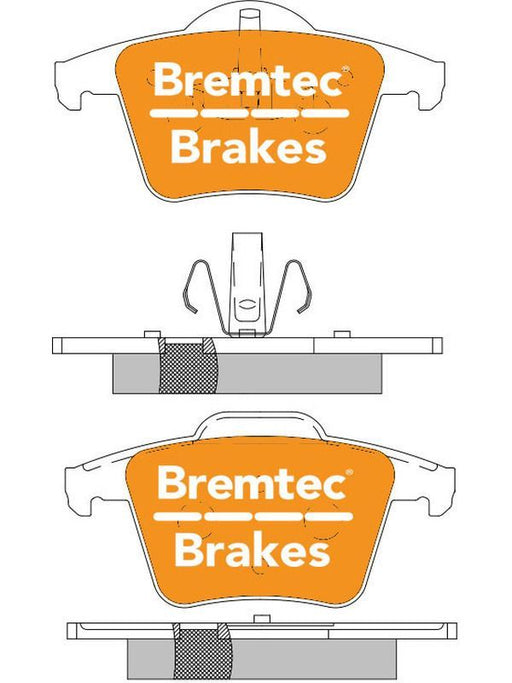 Bremtec Pro-Series Brake Pad BT1392PRO Disc Brake Pad Set Bremtec    - Micks Gone Bush
