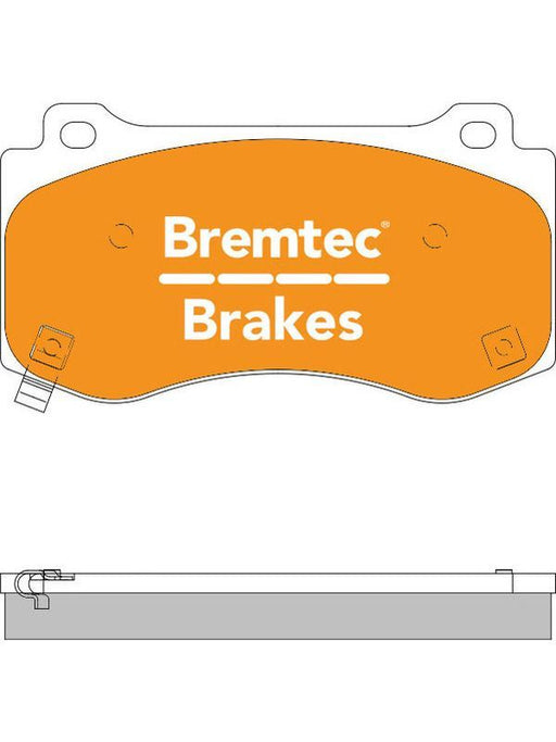 Bremtec Endure 4WD Brake Pad BT1395E Disc Brake Pad Set Bremtec    - Micks Gone Bush