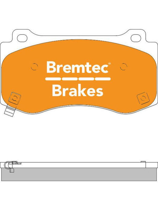 Bremtec Endure 4WD Brake Pad BT1395E Disc Brake Pad Set Bremtec    - Micks Gone Bush