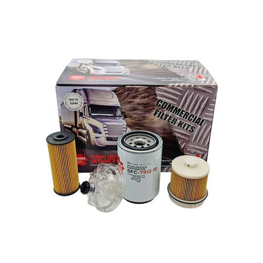 K-15360 Sakura Oil & Fuel Filter Kit vehicle  fitment Isuzu NLR85 NNR85 Filter Service Kit Sakura    - Micks Gone Bush