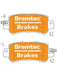 Bremtec Pro-Series Brake Pad BT2344PRO Disc Brake Pad Set Bremtec    - Micks Gone Bush