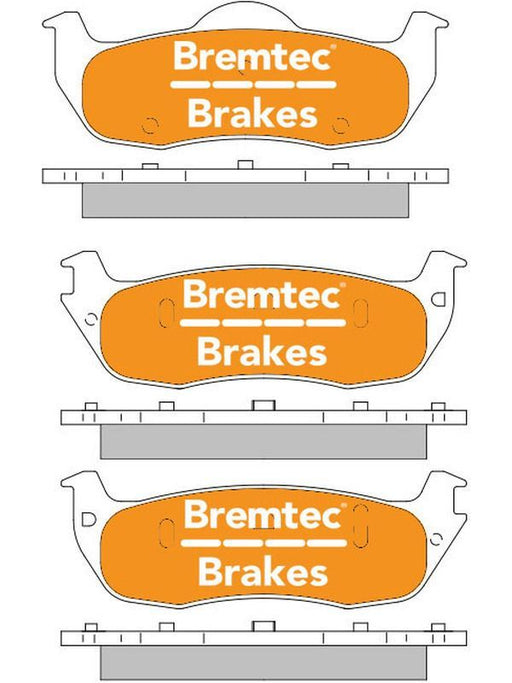 Bremtec Pro-Series Brake Pad BT1520PRO Disc Brake Pad Set Bremtec    - Micks Gone Bush