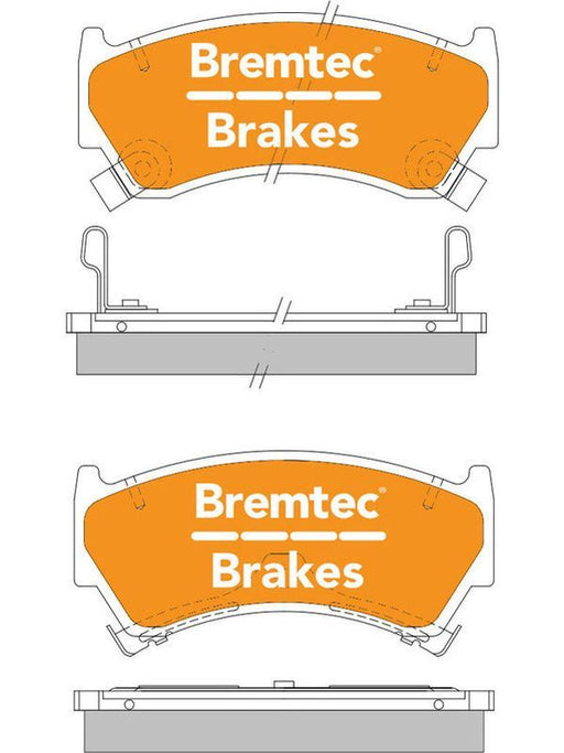 Bremtec Trade Line Brake Pad BT135TS Disc Brake Pad Set Bremtec    - Micks Gone Bush