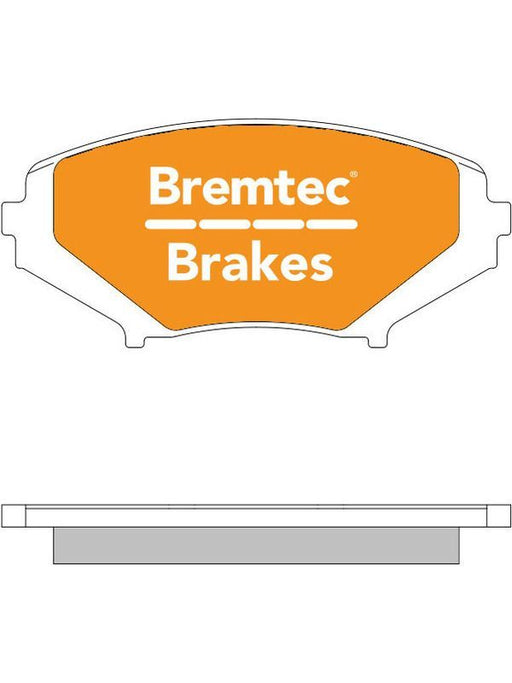 Bremtec Endure 4WD Brake Pad BT1486E Disc Brake Pad Set Bremtec    - Micks Gone Bush