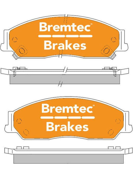 Bremtec Endure 4WD Brake Pad BT1279E Disc Brake Pad Set Bremtec    - Micks Gone Bush